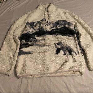 Men's Old navy Cream and Black Sweater